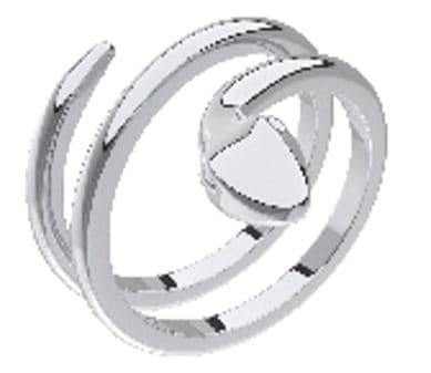 Кольцо из серебра без вставки