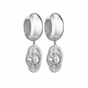 Серьги из бижутерного сплава без вставки