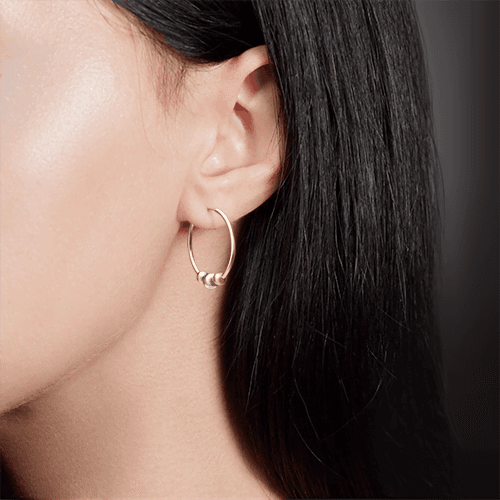 Серьги из золота 585 без вставки