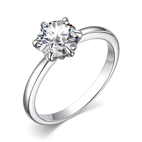 Кольцо из серебра 925 с фианитами