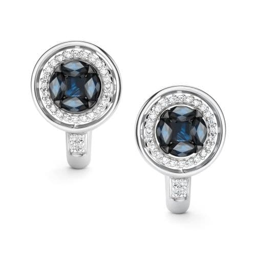 Серьги из золота 585 с сапфиром