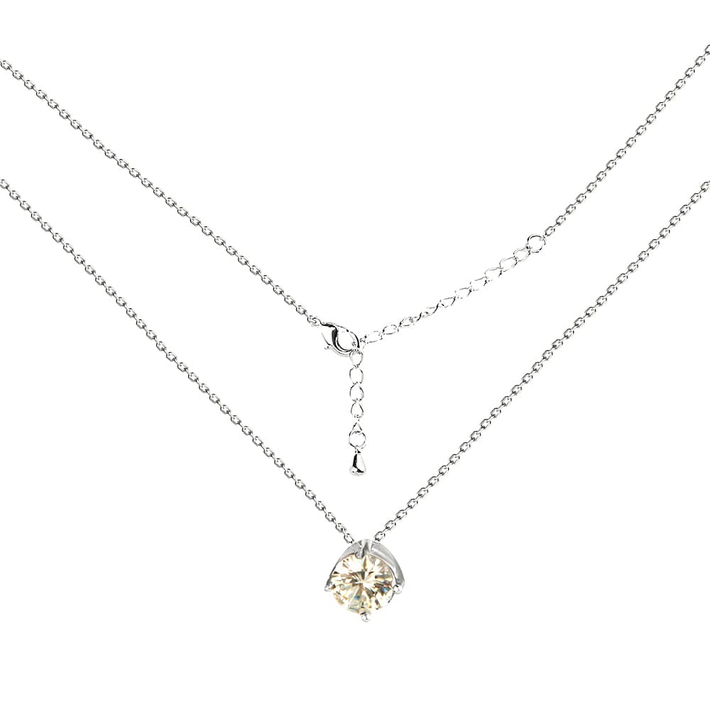 Колье из серебра 925 с кубическим цирконием