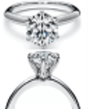 Кольцо из золота 585 с выращенным бриллиантом