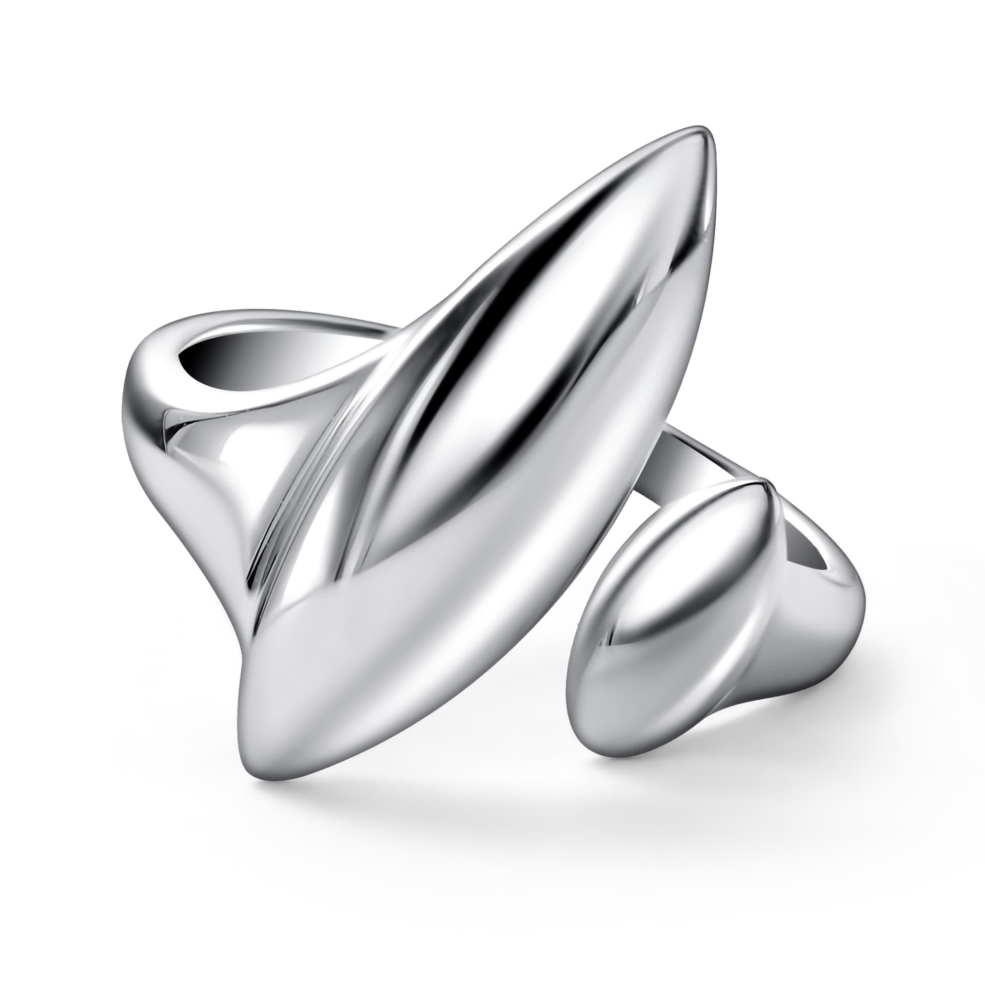 Кольцо из серебра 925 без вставки