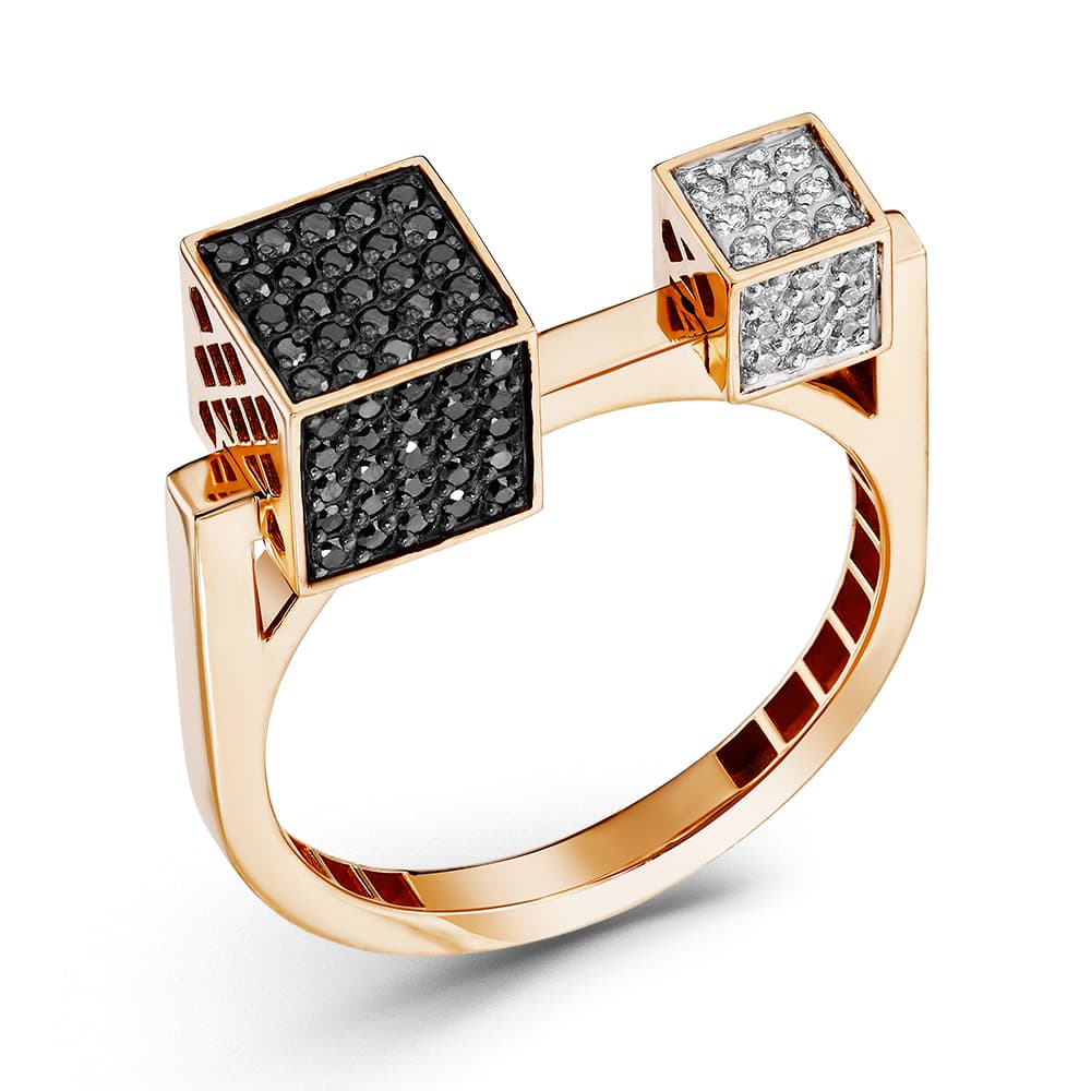 Кольцо из золота 585 с  бриллиантом