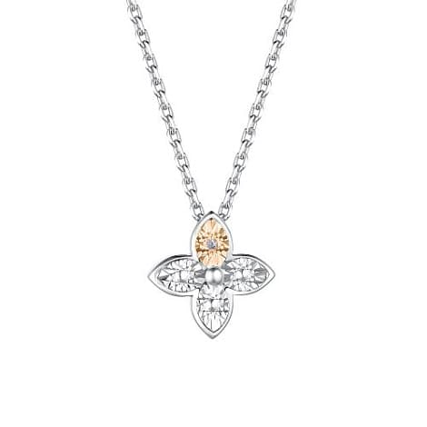 Колье из серебра 925 с бриллиантом