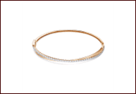 Браслет декоративный из золота 585 с фианитами