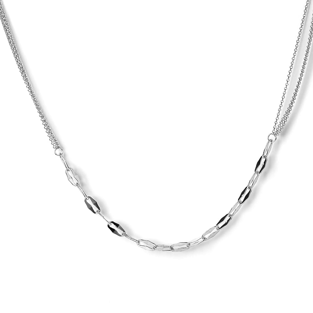 Колье из серебра без вставки