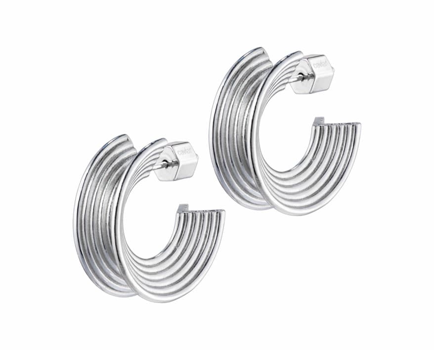 Серьги из латуни без вставки