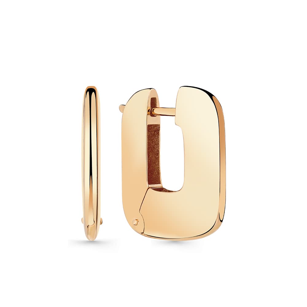 Серьги из золота 585 с  без вставки