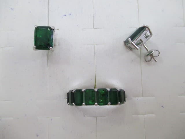 Серьги из серебра 925 с кубическим цирконием