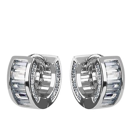 Серьги из серебра 925 с кубическим цирконием