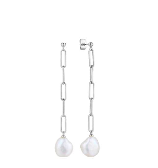 Серьги из серебра 925 с жемчугом