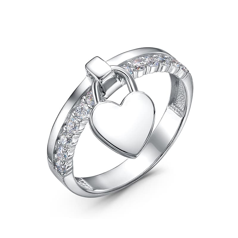 Кольцо из серебра 925 с фианит