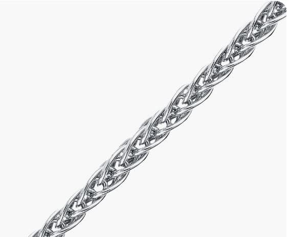 Цепь полновесная из серебра 925 без вставки