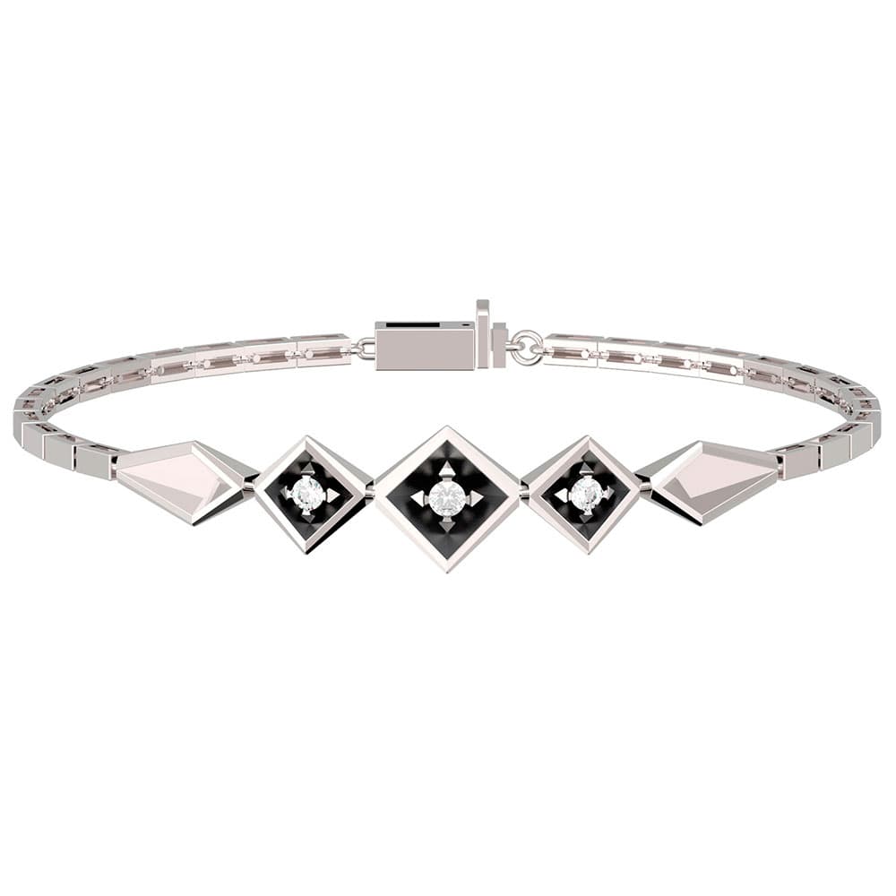 Браслет декоративный из золота 585 с бриллиантами