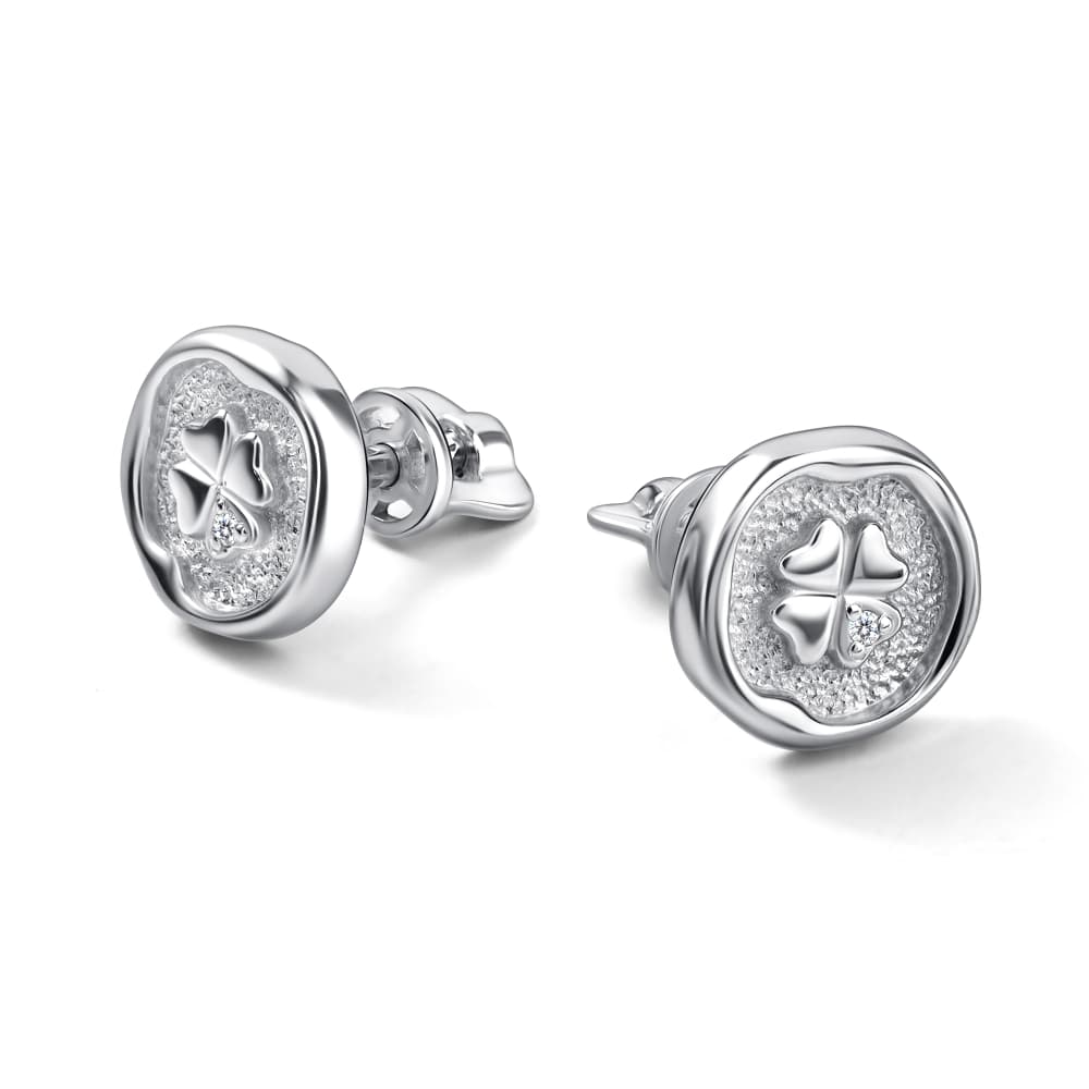 Серьги из серебра 925 с бриллиантами