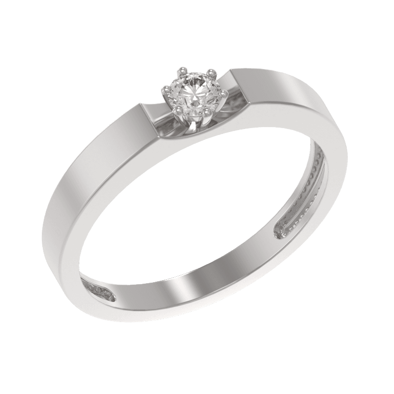 Кольцо из серебра 925 с фианитами