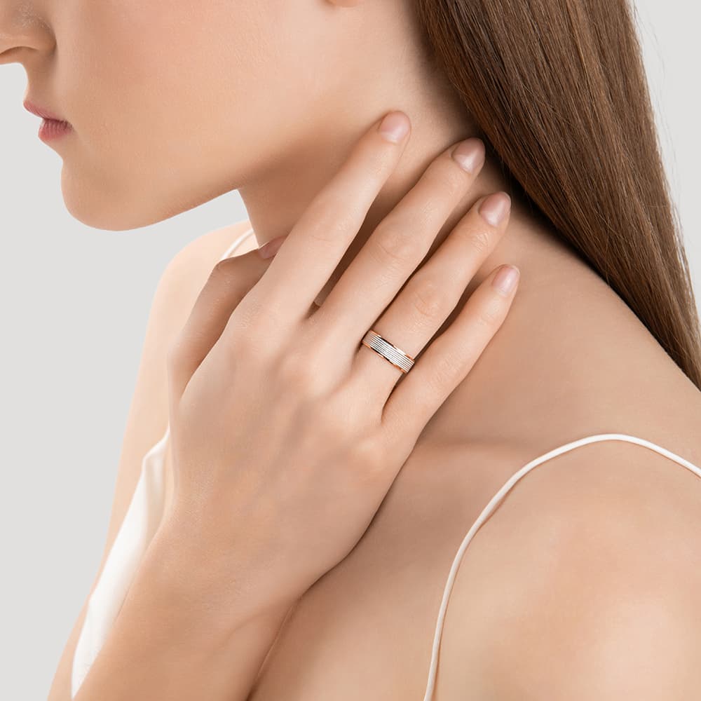 Кольцо обручальное из золота 585 без вставки