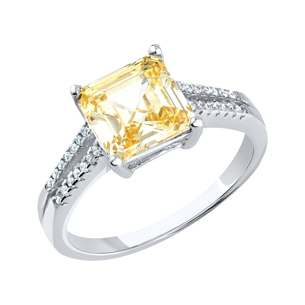 Кольцо из серебра 925 с кубическим цирконием