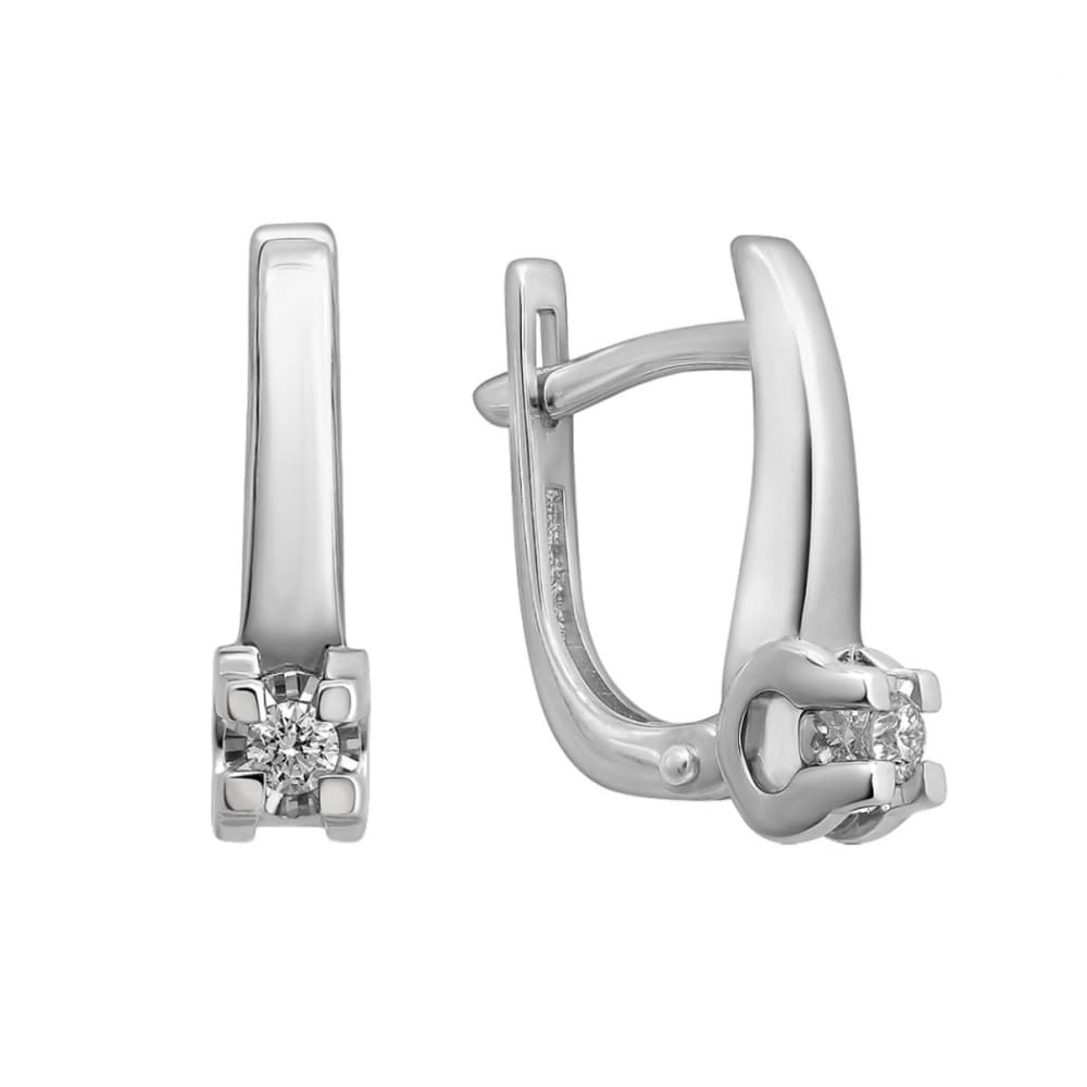 Серьги из золота 585 с бриллиантами