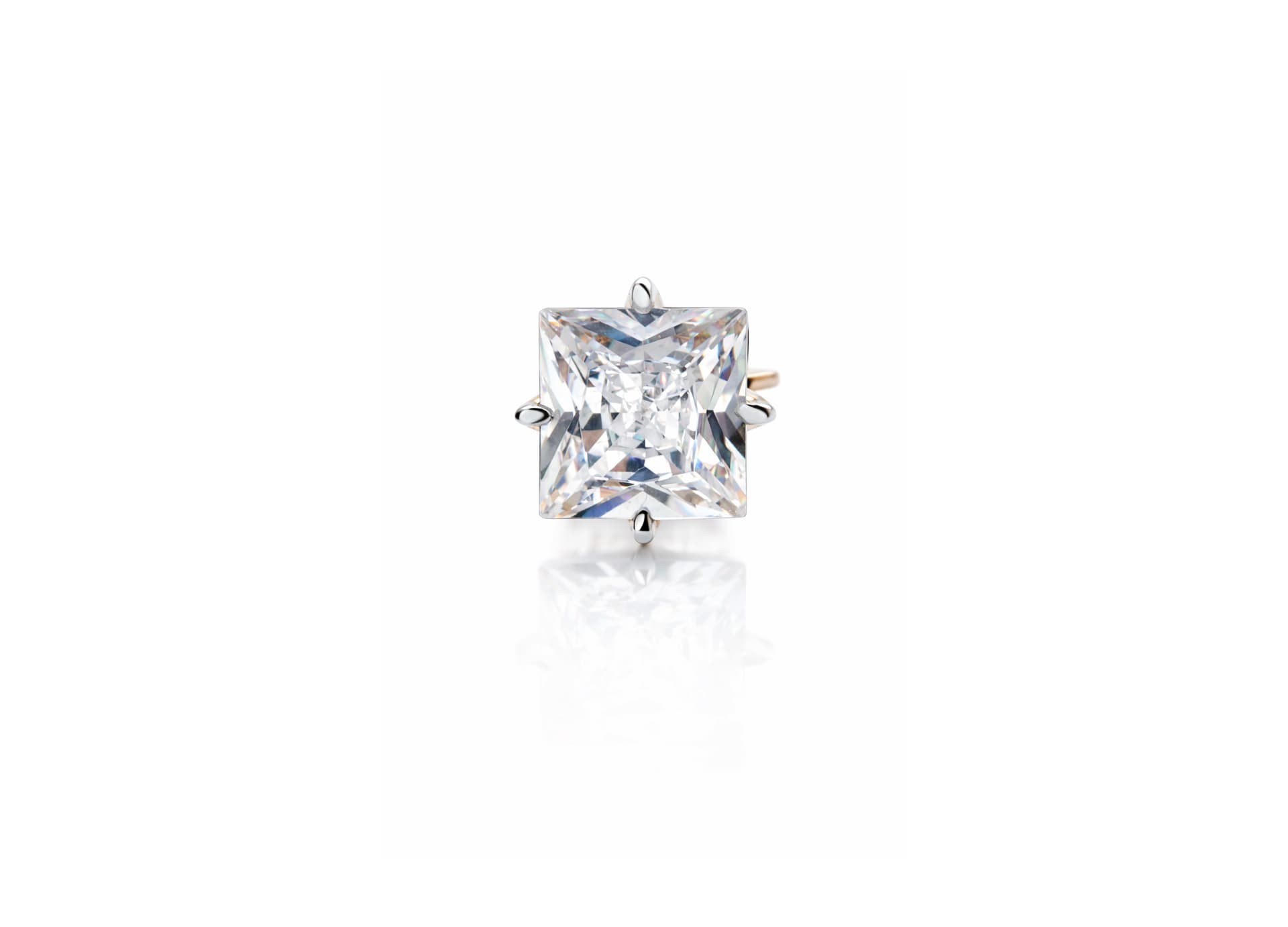 Серьги из золота 585 с фианитами