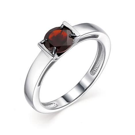Кольцо из серебра 925 с гранатами