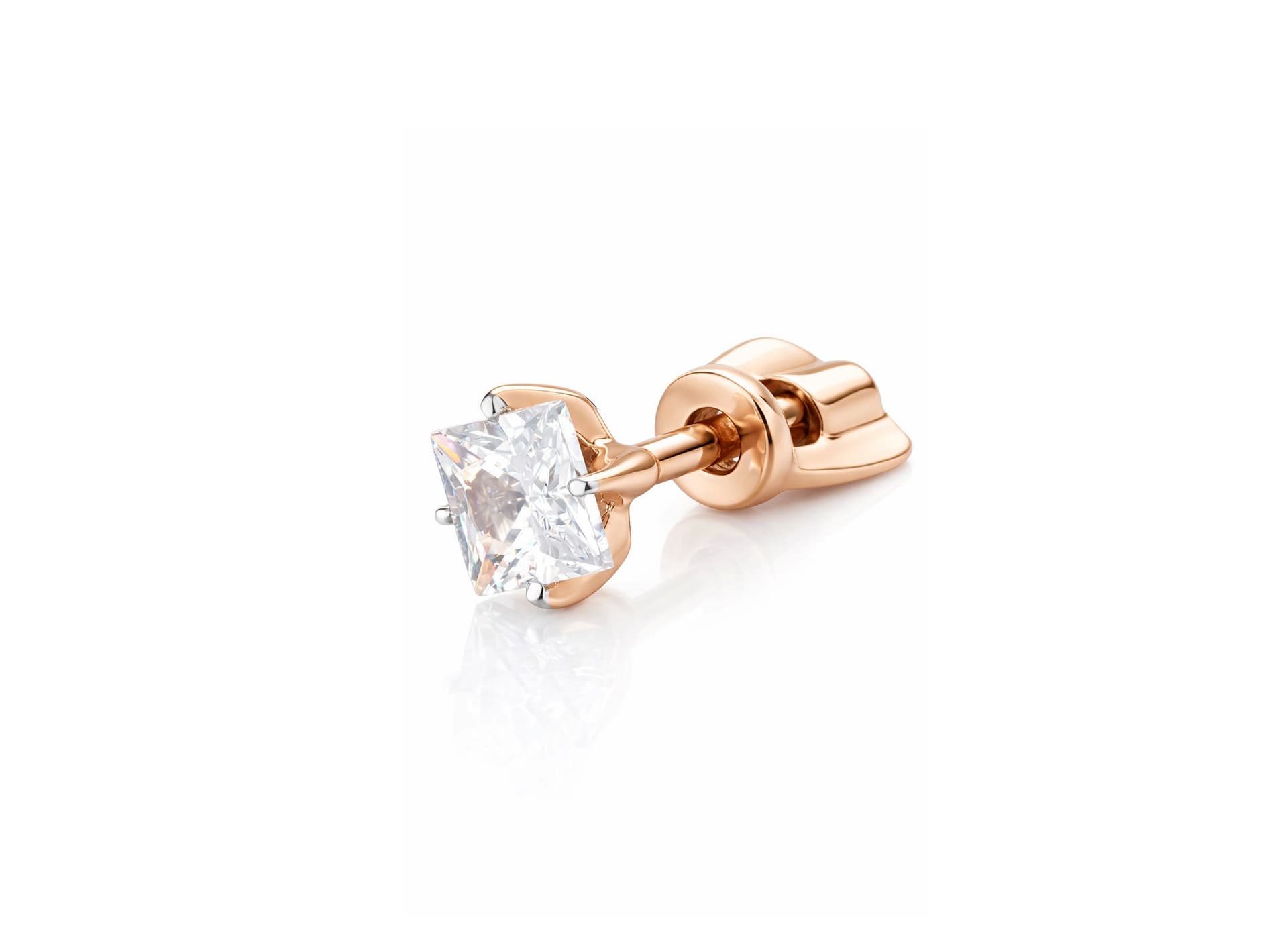 Серьги из золота 585 с фианитами