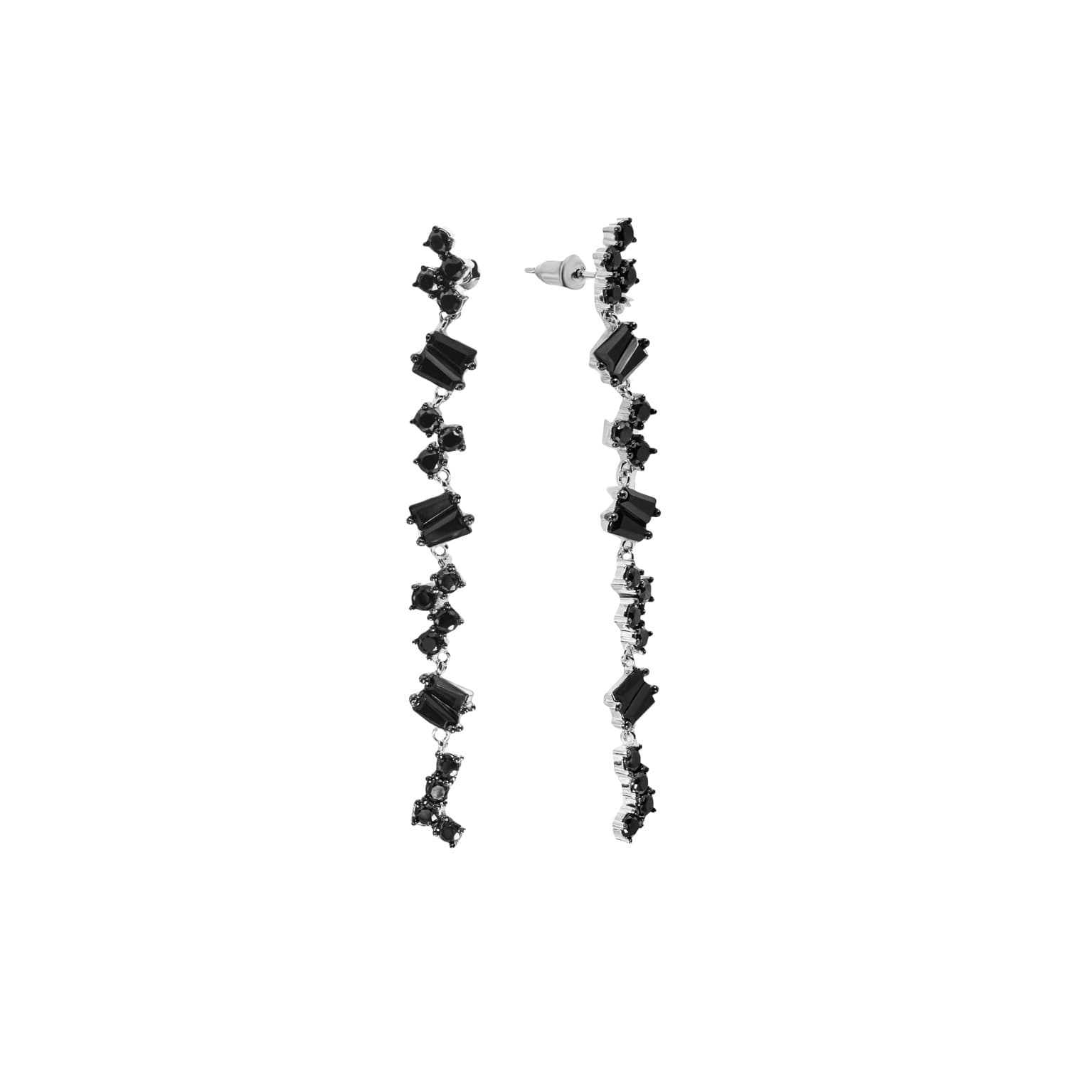 Серьги из серебра 925 с шпинелью