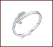 Кольцо из серебра 925 с фианитами