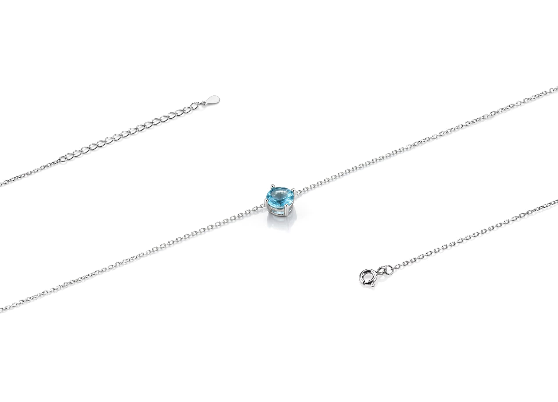 Колье из серебра 925 с кубическим цирконием