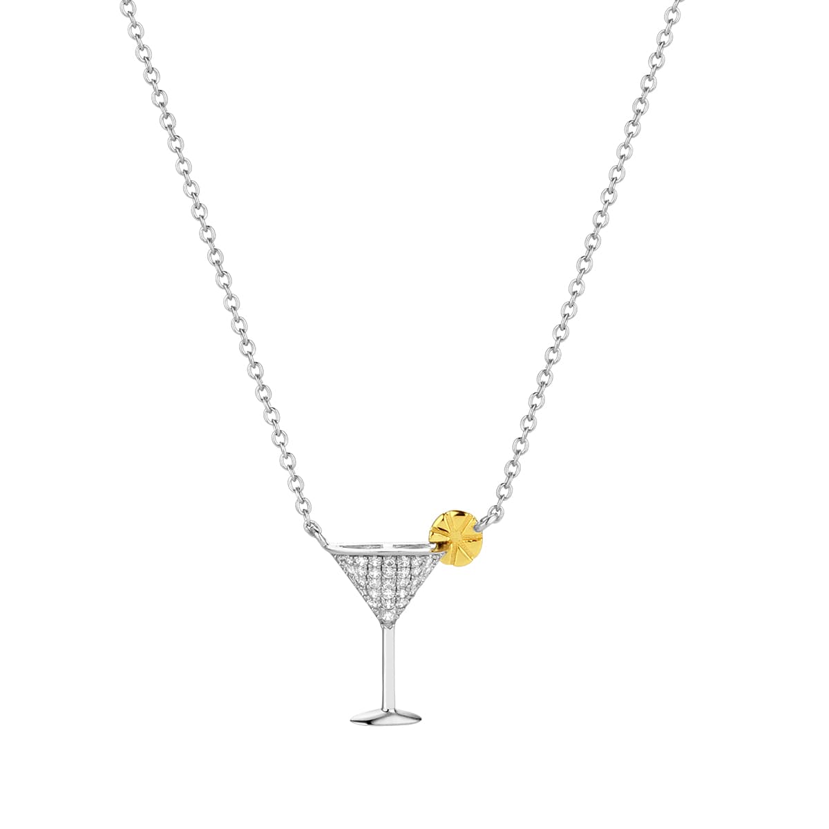 Колье из серебра 925 с фианитами