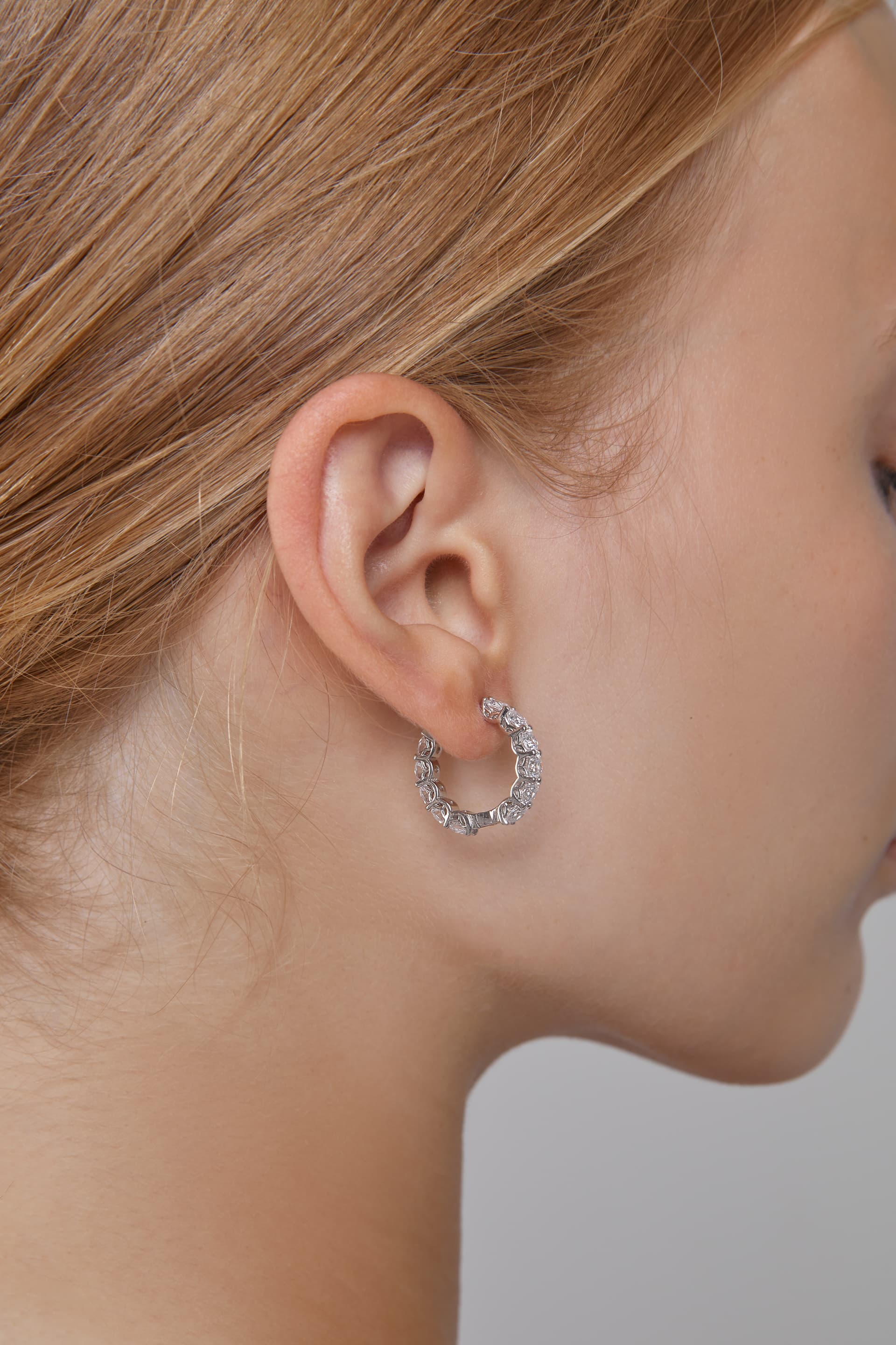 Серьги из серебра 925 с кубическим цирконием