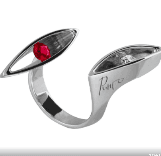 Кольцо из золота 585 с рубином