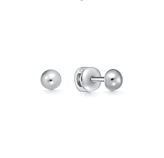 Серьги из серебра 925 без вставки