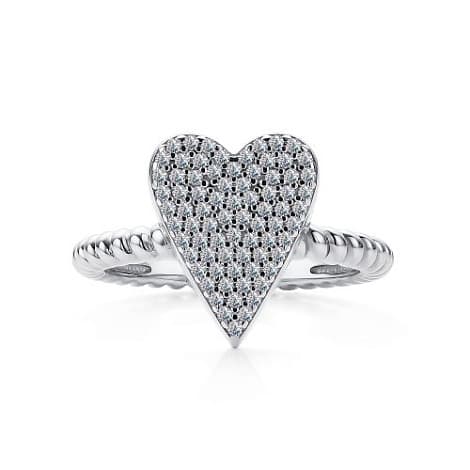 Кольцо из серебра 925 с кубическим цирконием