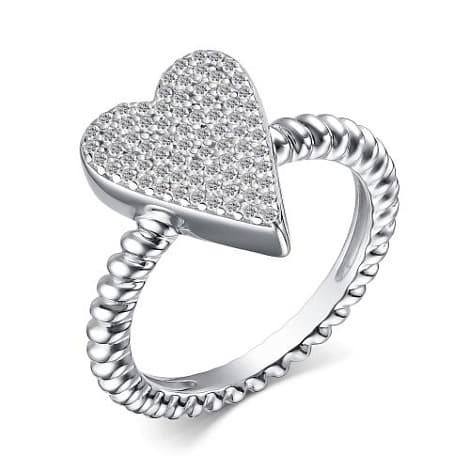 Кольцо из серебра 925 с кубическим цирконием