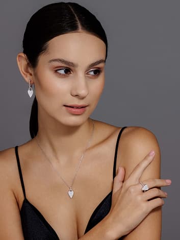 Кольцо из серебра 925 с кубическим цирконием