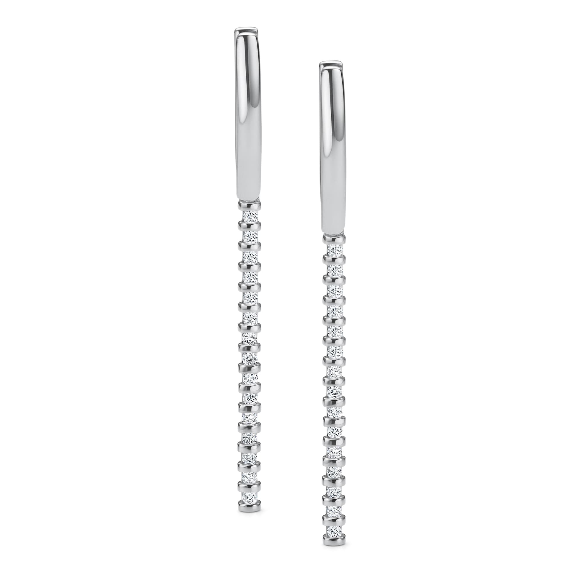 Серьги из золота 585 с бриллиант