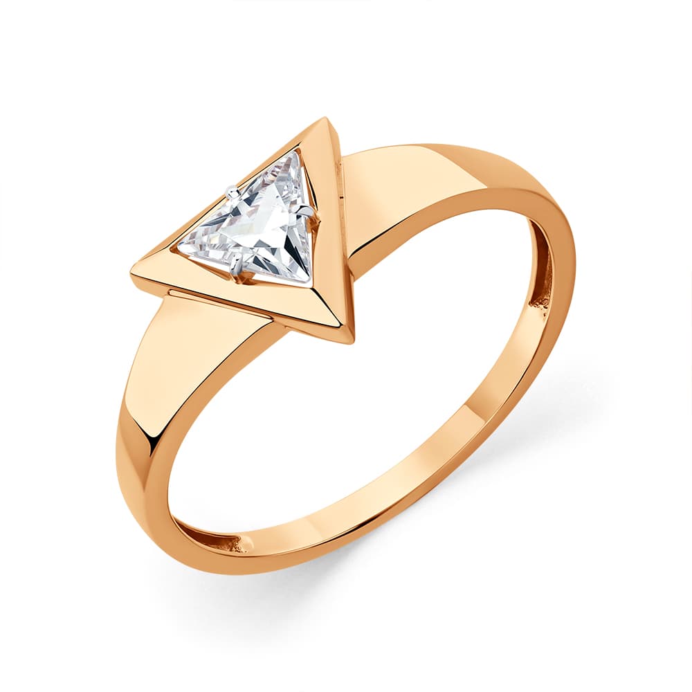 Кольцо из золота 585 с  фианит