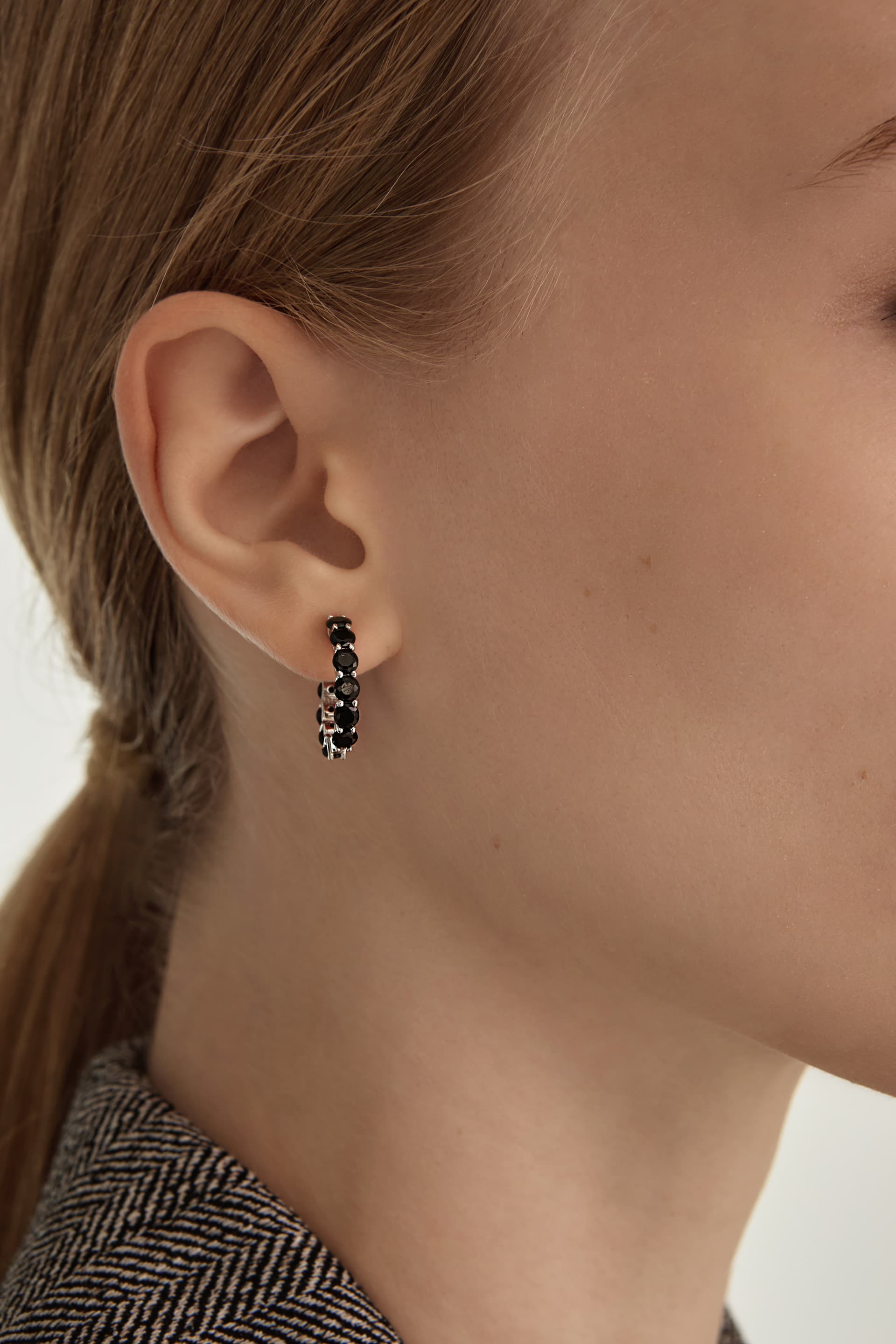 Серьги из серебра 925 с кубическим цирконием