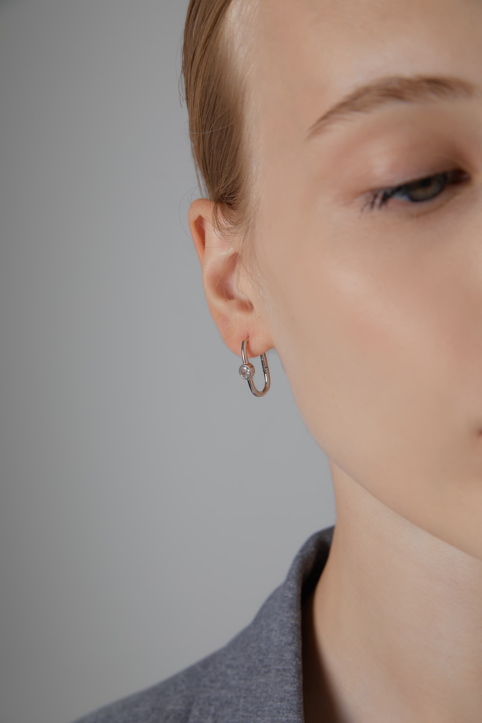 Серьги из серебра 925 с кубическим цирконием