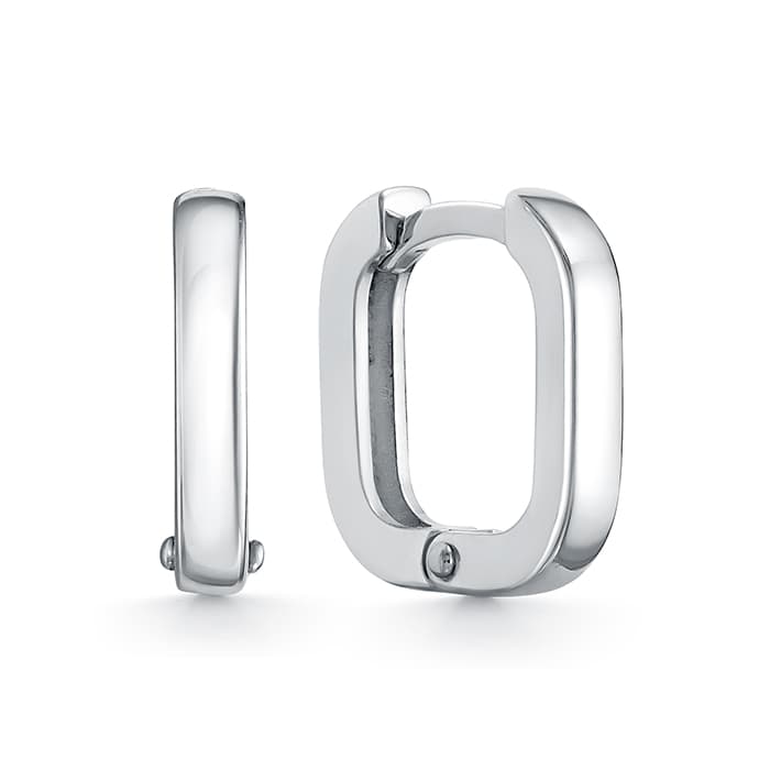Серьги из серебра 925 без вставки