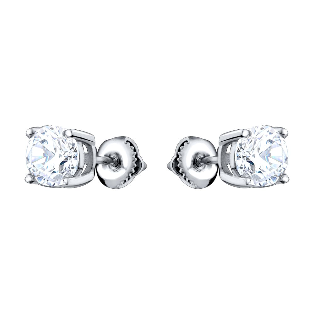 Серьги из серебра 925 с кубическим цирконием