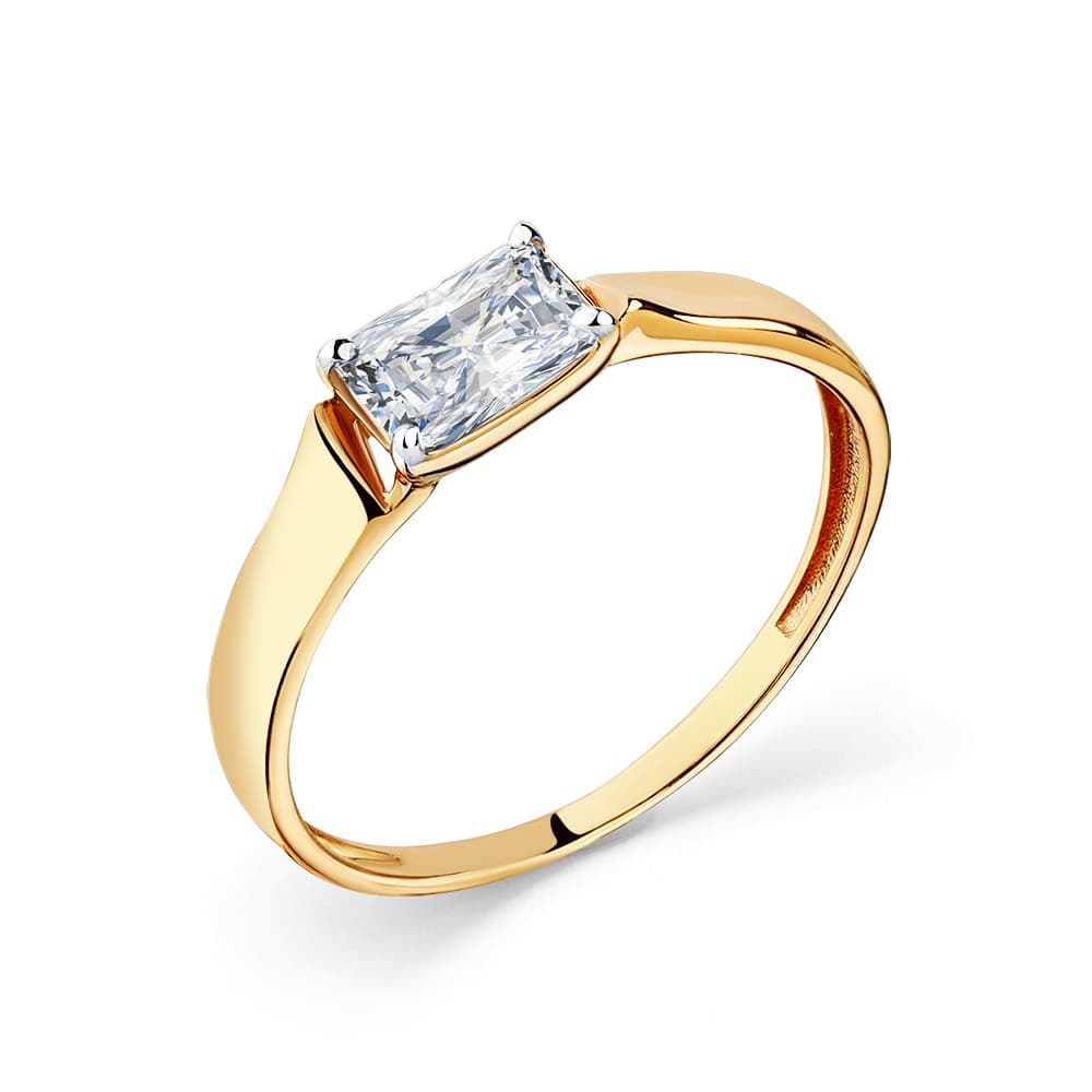 Кольцо из золота 585 с  фианит