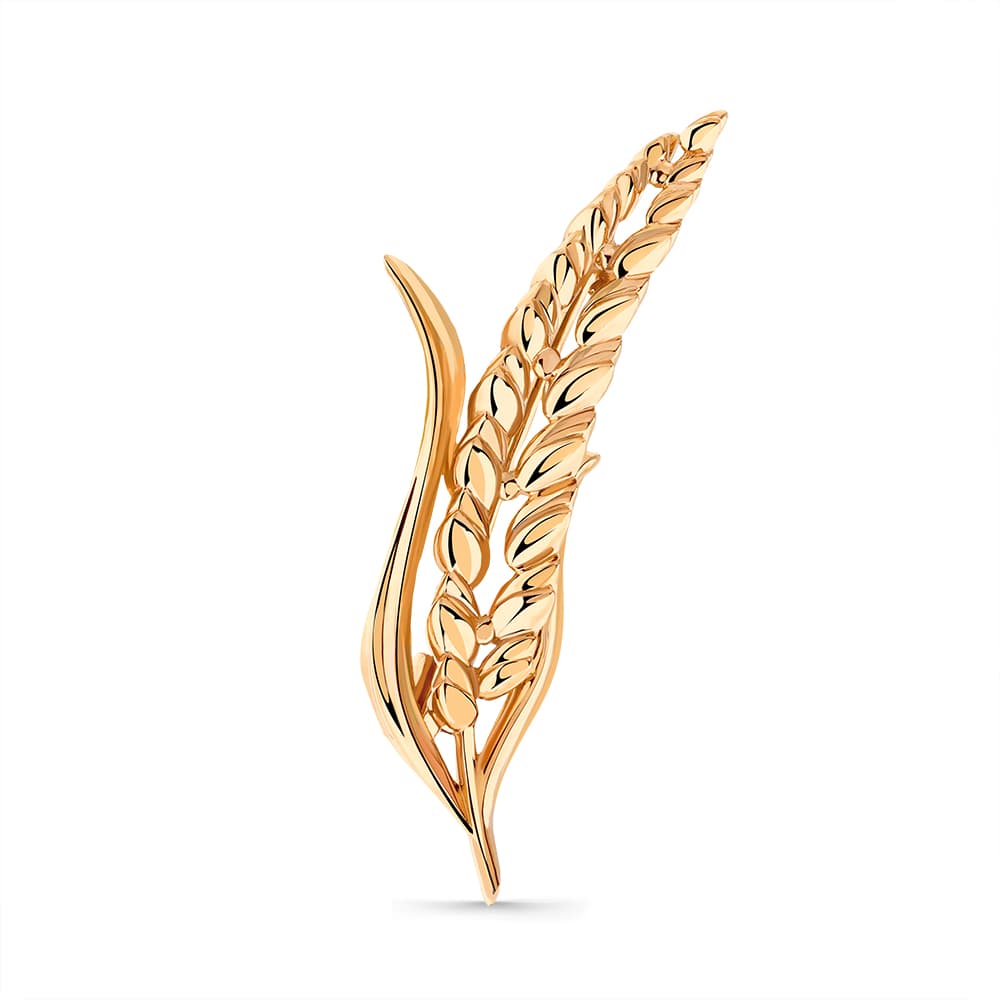 Брошь из золота 585 с  без вставки