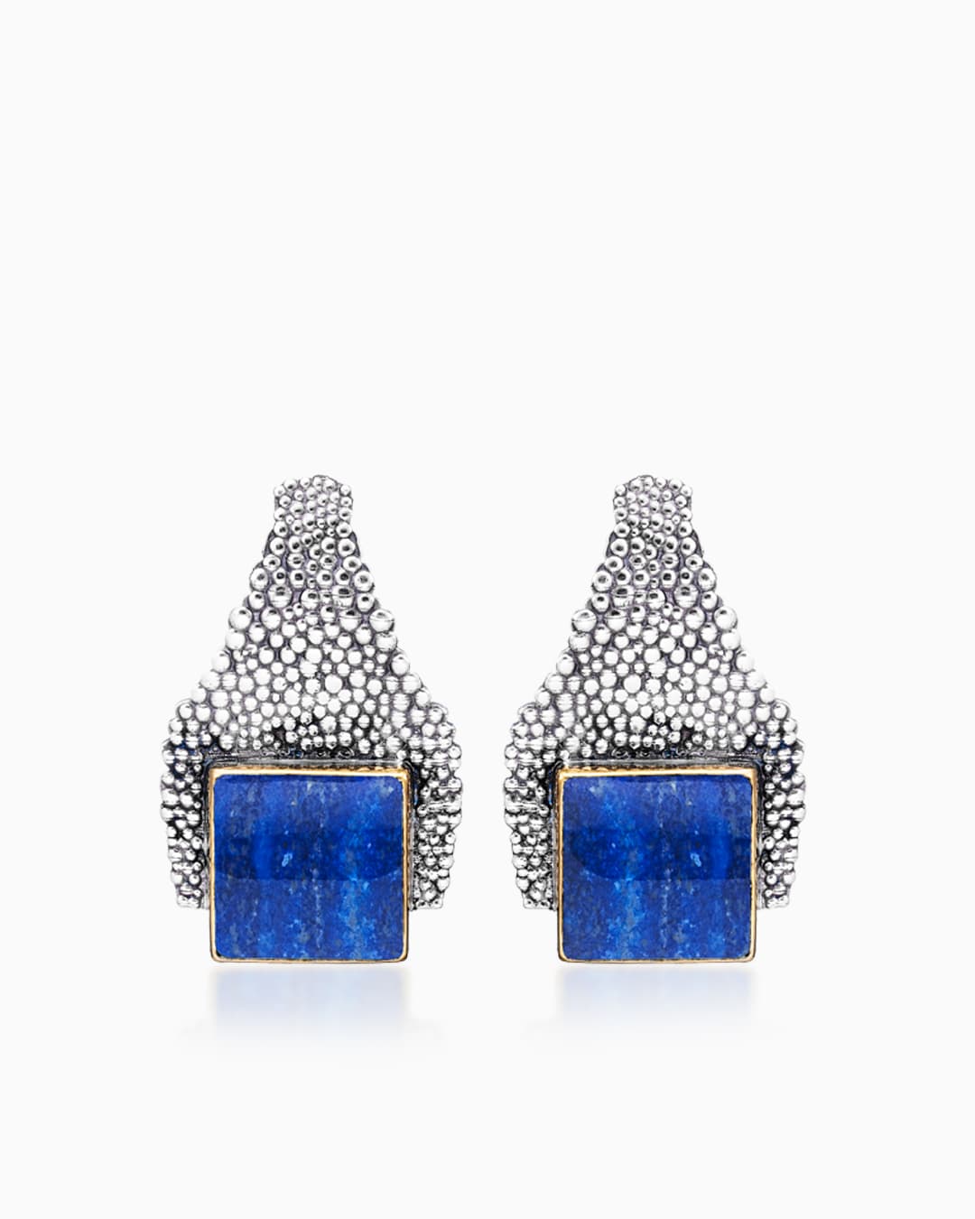 Серьги из серебра 925 с лазуритом