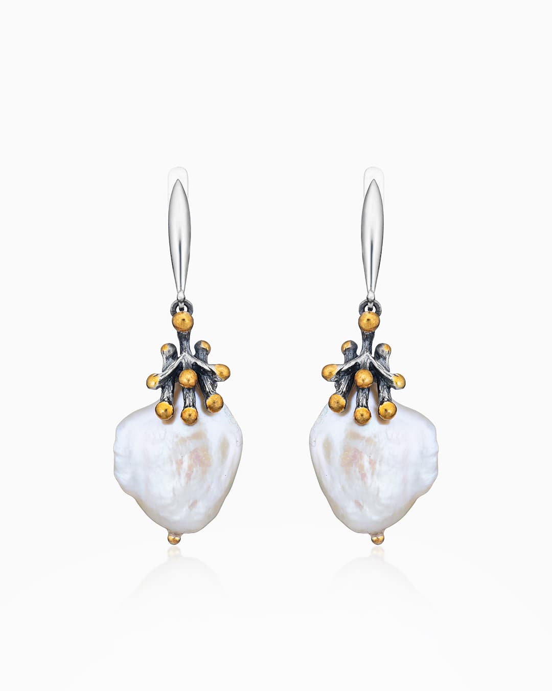 Серьги из серебра 925 с жемчугом