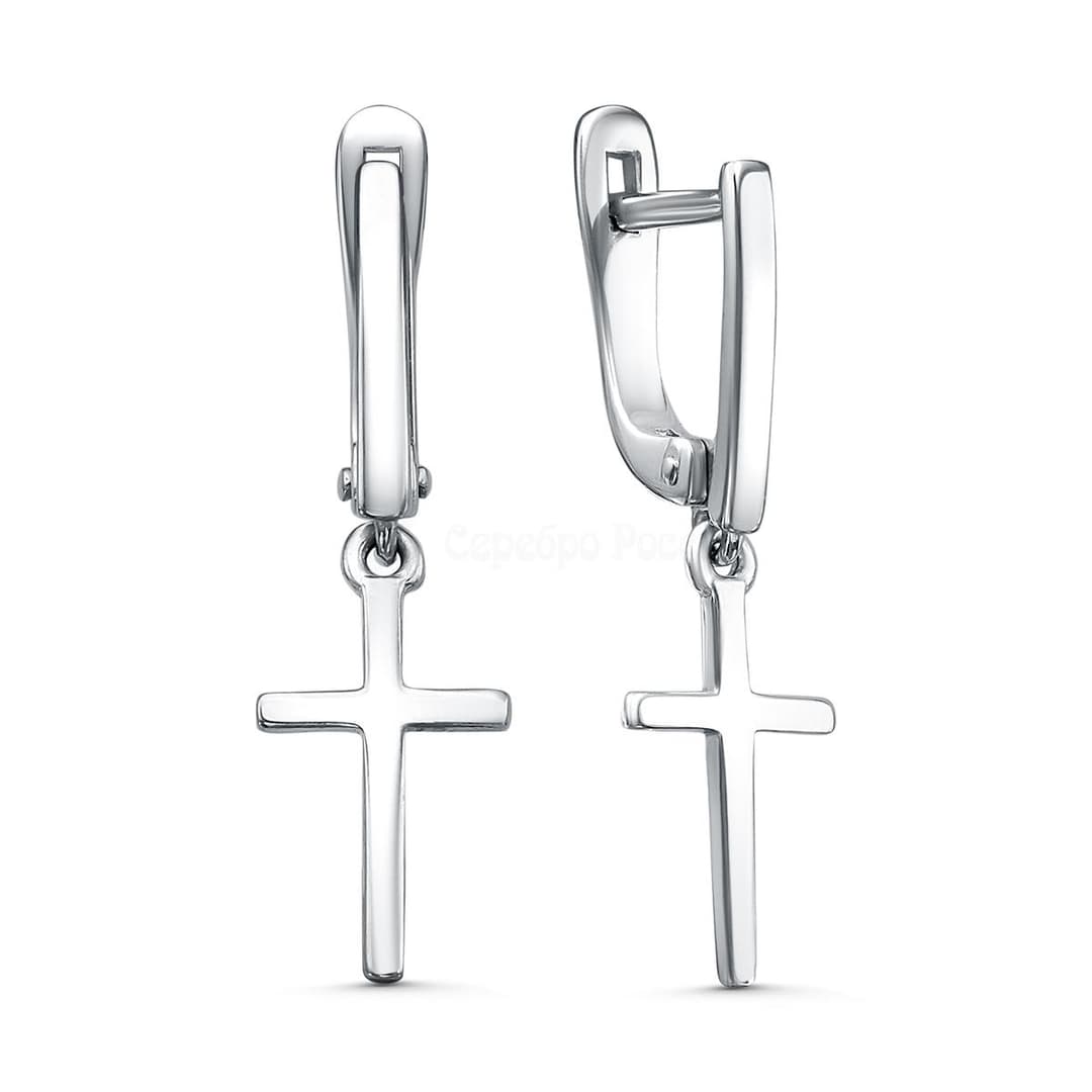 Серьги из серебра 925 без вставки