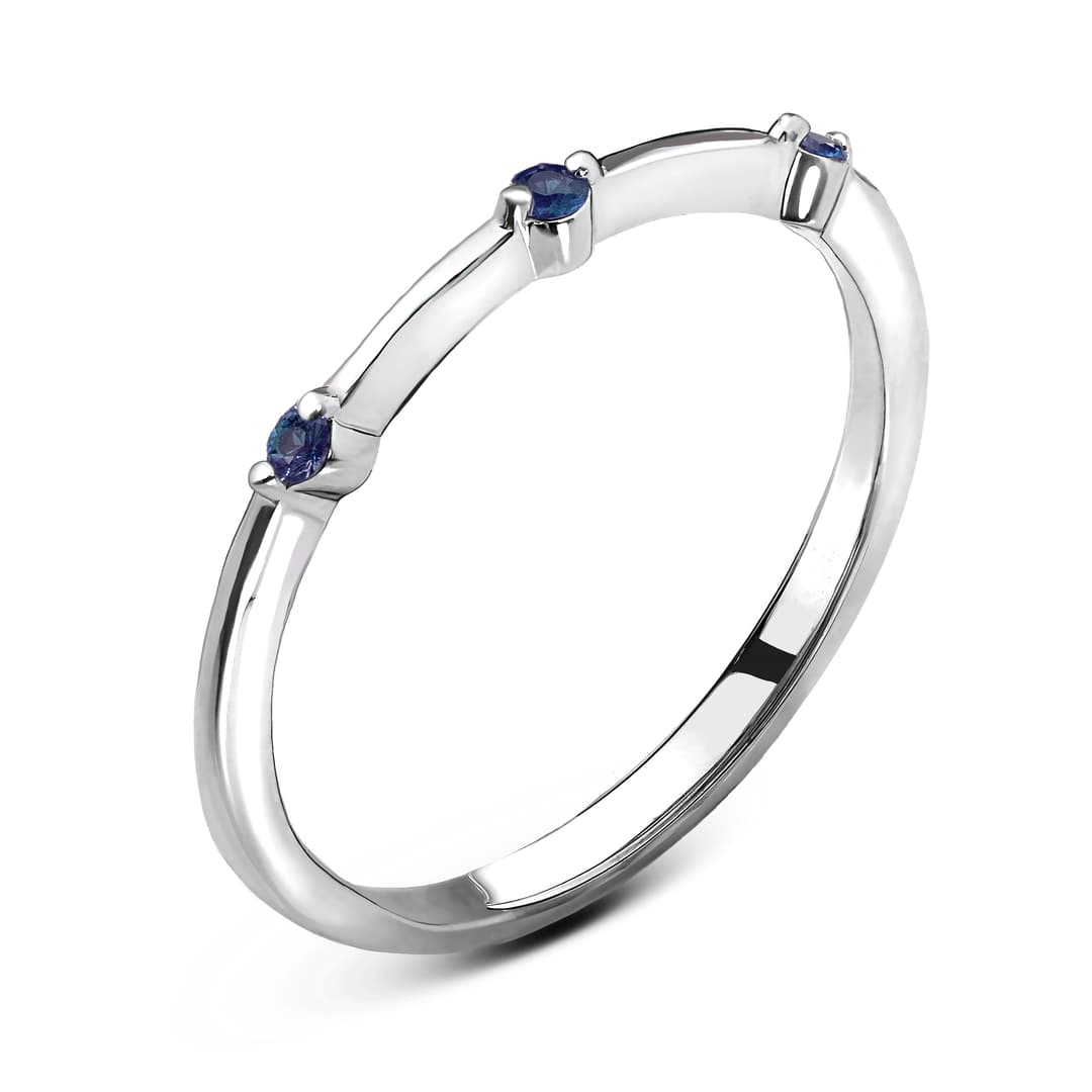 Кольцо из золота 585 с сапфиром